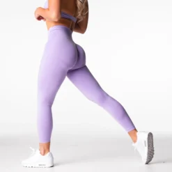 Lilac Mid Rise Contour Seamless Leggings
