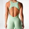 Pistachio Silhouette Seamless Romper -NVGTN Store DSC04999
