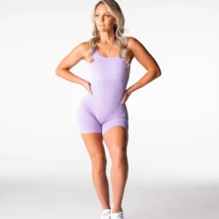 Lilac Silhouette Seamless Romper -NVGTN Store DSC05014