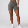 Khaki Green Signature 2.0 Shorts -NVGTN Store DSC05015 1
