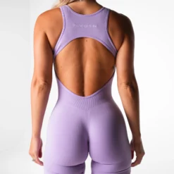 Lilac Silhouette Seamless Romper