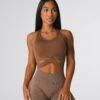 Mocha Sculpt Seamless Bra Top -NVGTN Store DSC05033