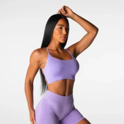 Lilac Invincible Seamless Bra -NVGTN Store DSC05095