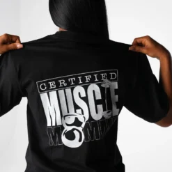 Black Muscle Mommy Graphic Tee -NVGTN Store DSC05150