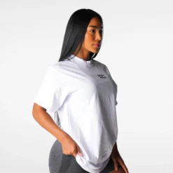 White Muscle Mommy Graphic Tee -NVGTN Store DSC05152