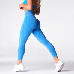 Ocean Blue Geo Seamless Leggings -NVGTN Store DSC05525