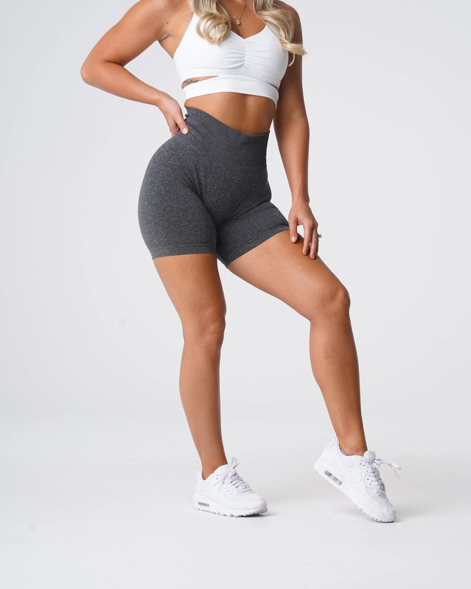 Black Speckled Pro Seamless Shorts 5 Black Speckled Pro Seamless Shorts - Image 3