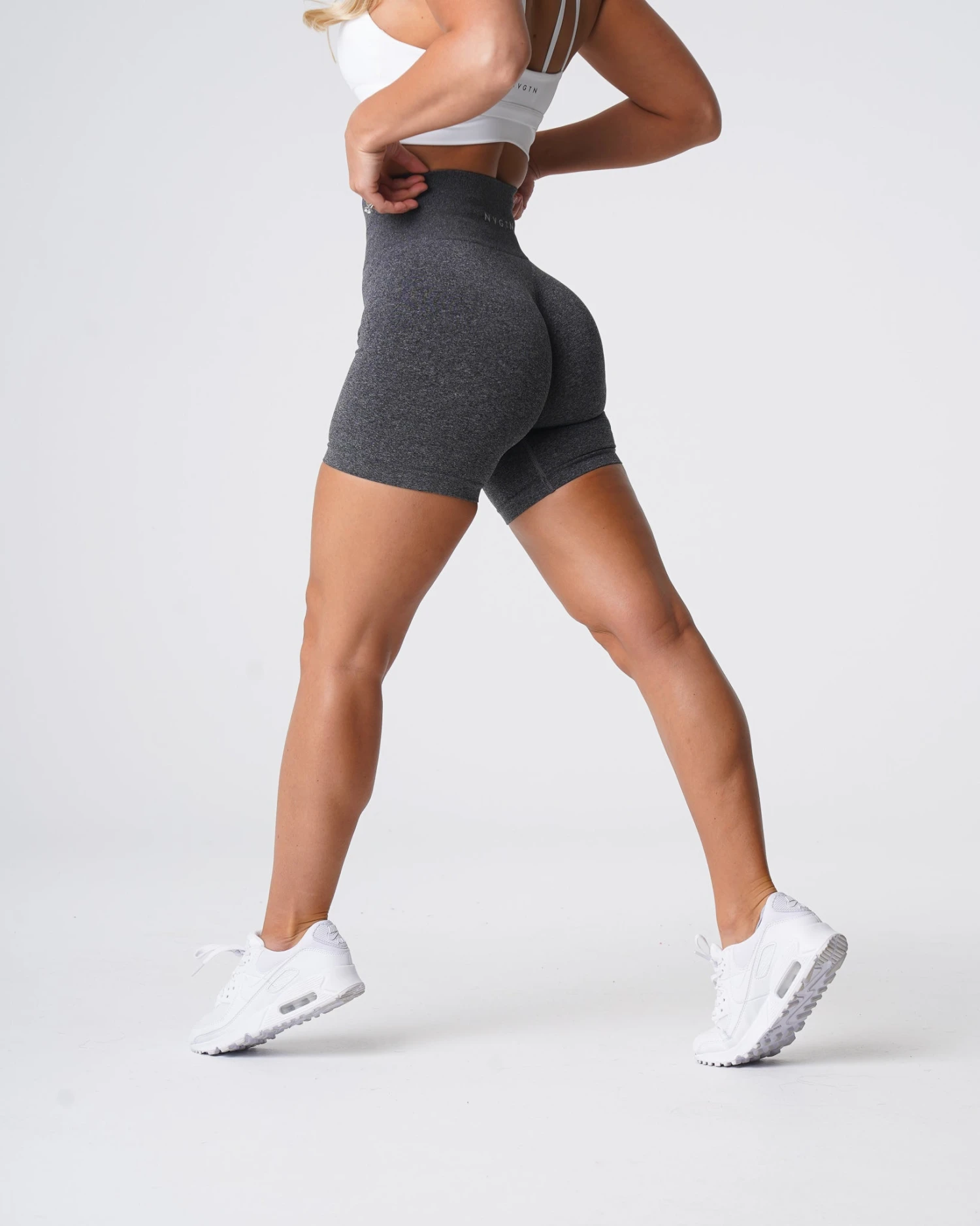 Black Speckled Pro Seamless Shorts 6 Black Speckled Pro Seamless Shorts - Image 4