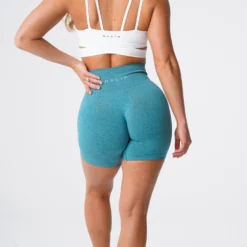 Teal Pro Seamless Shorts -NVGTN Store DSC05696
