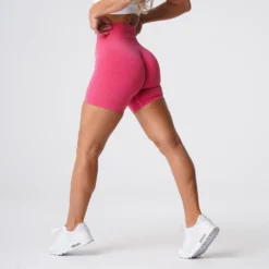 Hot Pink Pro Seamless Shorts -NVGTN Store DSC05714
