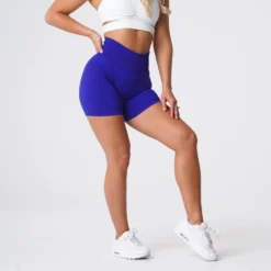 Cobalt Solid Seamless Shorts -NVGTN Store DSC05737