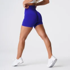 Cobalt Solid Seamless Shorts -NVGTN Store DSC05738 1