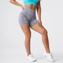 Grey Camo Seamless Shorts 8 Grey Camo Seamless Shorts -NVGTN Store DSC05761