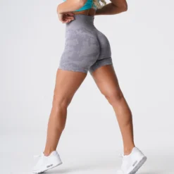 Grey Camo Seamless Shorts 9 Grey Camo Seamless Shorts -NVGTN Store DSC05762