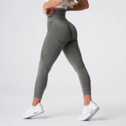 Khaki Green Contour Seamless Leggings -NVGTN Store DSC05785