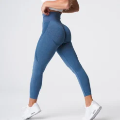 Slate Blue Contour Seamless Leggings -NVGTN Store DSC05799