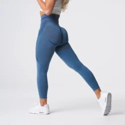 Slate Blue Contour Seamless Leggings