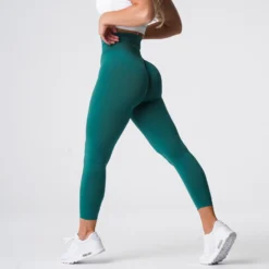 Emerald Solid Seamless Leggings -NVGTN Store DSC05872