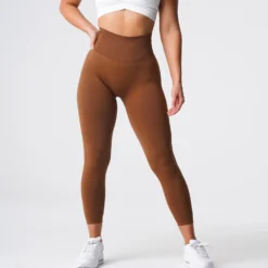Caramel Solid Seamless Leggings -NVGTN Store DSC05878