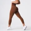 Caramel Solid Seamless Leggings -NVGTN Store DSC05879