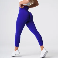 Cobalt Solid Seamless Leggings -NVGTN Store DSC05883 1