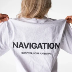 White Navigation Graphic Tee 9 White Navigation Graphic Tee -NVGTN Store DSC05884