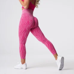 Fuchsia Zebra Seamless Leggings