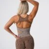Mocha Snakeskin Eclipse Seamless Bra 2 Mocha Snakeskin Eclipse Seamless Bra -NVGTN Store DSC05910