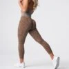 Mocha Snakeskin Seamless Leggings -NVGTN Store DSC05914