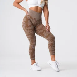 Mocha Camo Seamless Leggings -NVGTN Store DSC05933