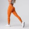 Burnt Orange Camo Seamless Leggings