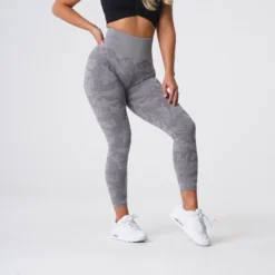 Grey Camo Seamless Leggings -NVGTN Store DSC05954