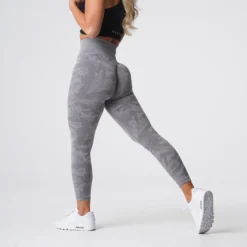 Grey Camo Seamless Leggings