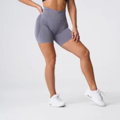 Grey Contour Seamless Shorts -NVGTN Store DSC05979