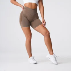 Mocha Contour Seamless Shorts -NVGTN Store DSC05987