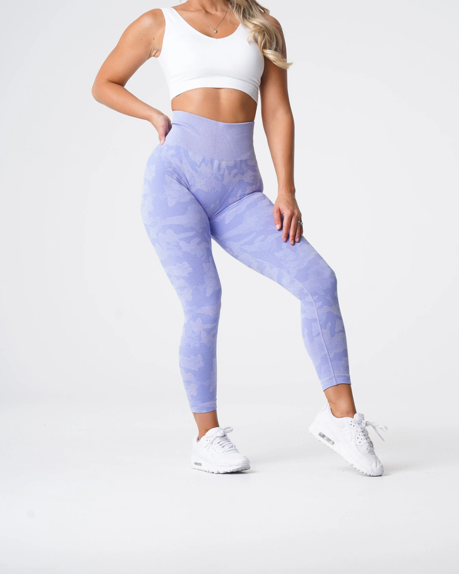 Periwinkle Camo Seamless Leggings 5 Periwinkle Camo Seamless Leggings - Image 3