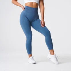 Slate Blue Curve Seamless Leggings -NVGTN Store DSC06020