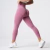 Pastel Pink Curve Seamless Leggings -NVGTN Store DSC06045