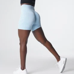 Icy Blue Camo Seamless Shorts