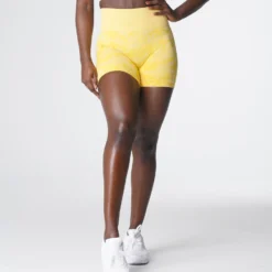 Sunshine Yellow Camo Seamless Shorts -NVGTN Store DSC06365 0f1d9298 42ea 4790 ae2b 88b4787c3907