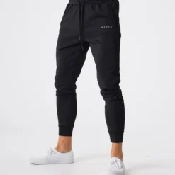 Black Track Joggers