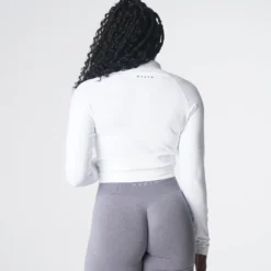 White Divine Seamless Zip Up -NVGTN Store DSC06409 ab05d296 8e51 4054 b8e1 9ee6ecc9222b