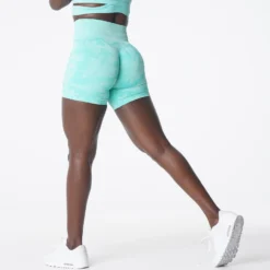 Mint Camo Seamless Shorts