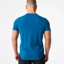 French Blue Pulse Fitted Tee -NVGTN Store DSC06513