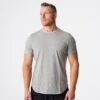 Grey Pulse Fitted Tee -NVGTN Store DSC06528