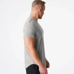 Grey Pulse Fitted Tee -NVGTN Store DSC06534