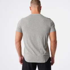 Grey Pulse Fitted Tee -NVGTN Store DSC06535