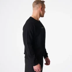 Black Crew Neck Sweatshirt -NVGTN Store DSC06593