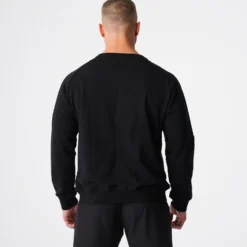 Black Crew Neck Sweatshirt -NVGTN Store DSC06594