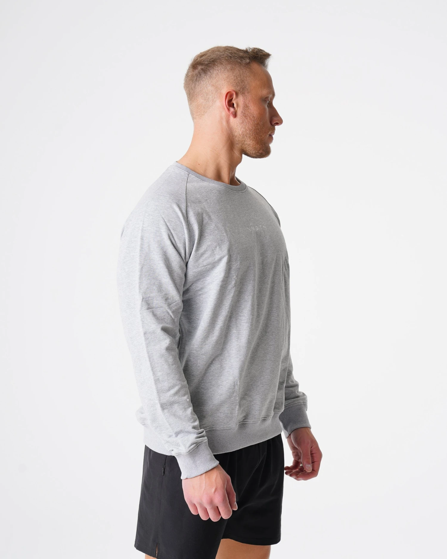 Grey Crew Neck Sweatshirt 5 Grey Crew Neck Sweatshirt - Image 3